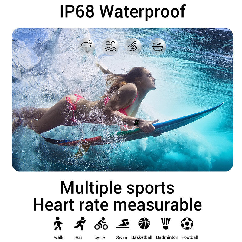 Heart Rate Alert Wristband Water-Resistant Monitor