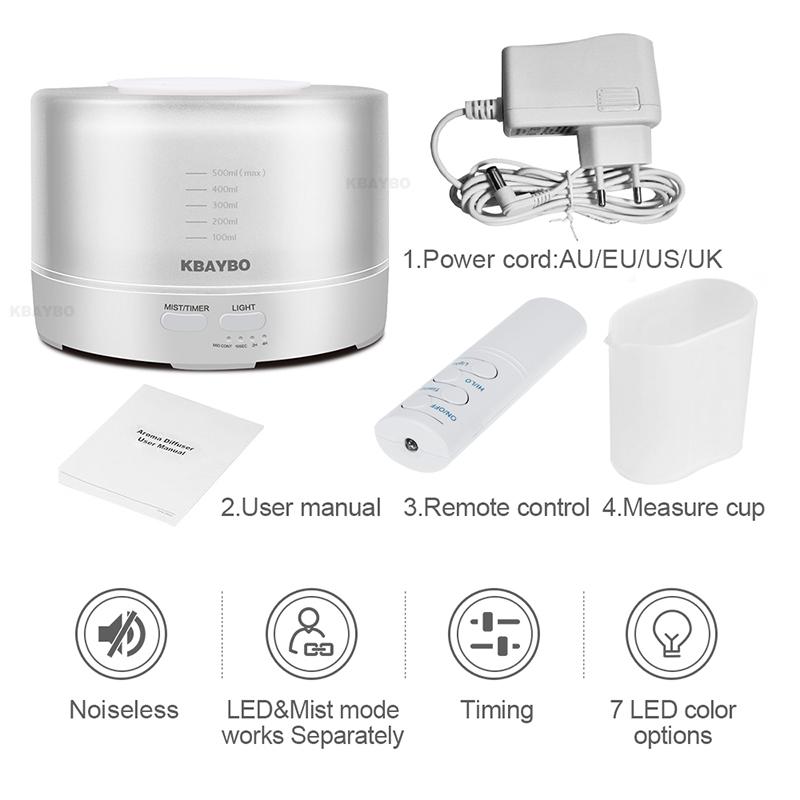 500ml Electric Aromatherapy Essential Oil Aroma Diffuser One Mist